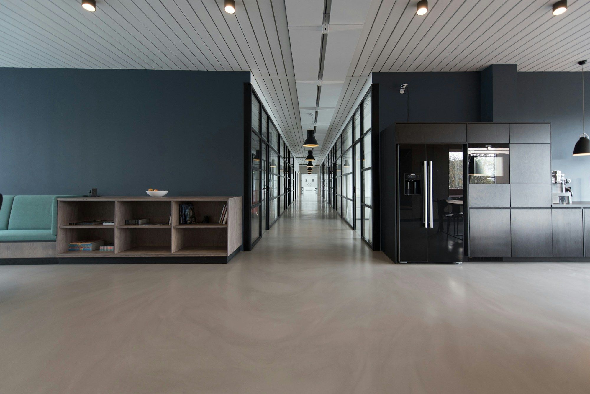 Empty modern office floor
